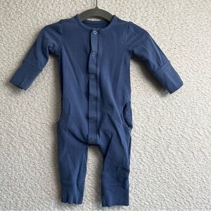 Pehr Baby Essentials Organic Cotton Romper Half Moon Pockets Size 0-3‎ Months